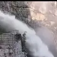 Desfogue de presa sin causar alteraciones