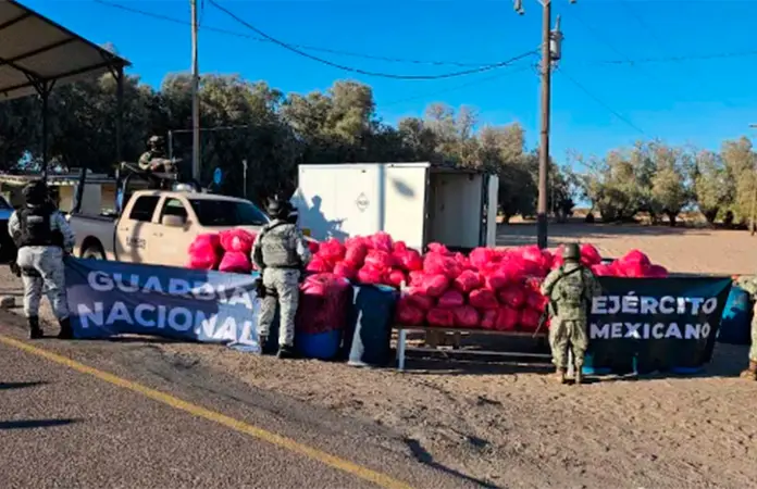Aseguran más de una tonelada de metanfetamina en Sonora