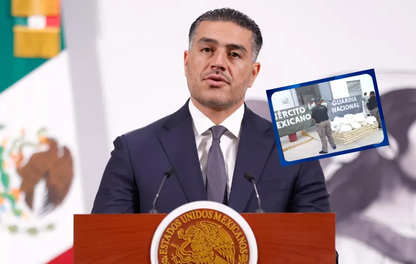 Del Cártel del Pacífico, droga asegurada en SLP: Harfuch (video)