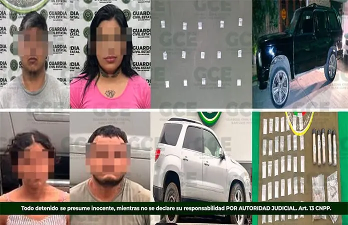Detienen a dos parejas de presuntos “narcos”