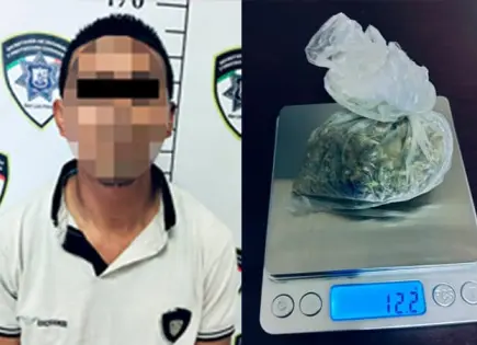 Con “mota”, sorprenden a individuo