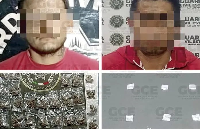 Atrapan a dos presuntos “narcos” 