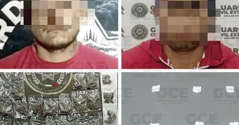 Atrapan a dos presuntos "narcos" 