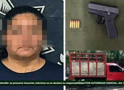 Detienen a mujer armada con una pistola en Tanquián