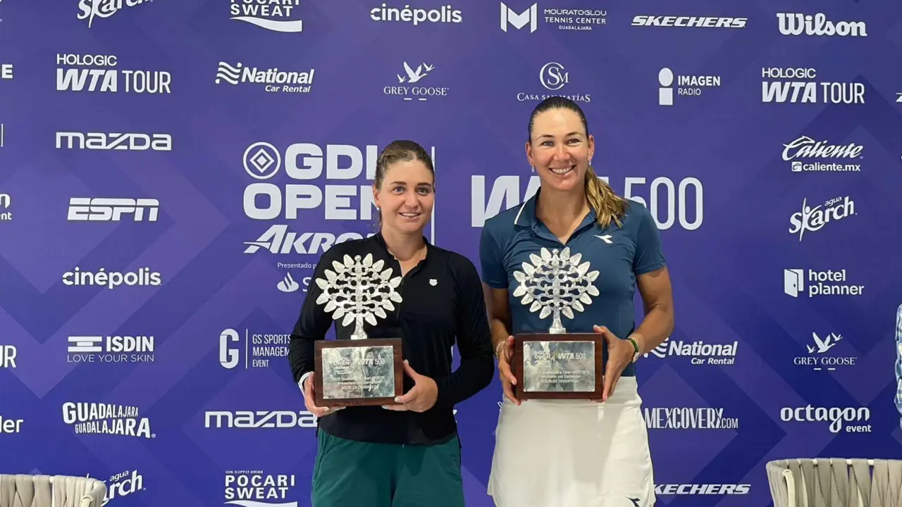 Giuliana Olmos no logra el título en dobles del Guadalajara Open