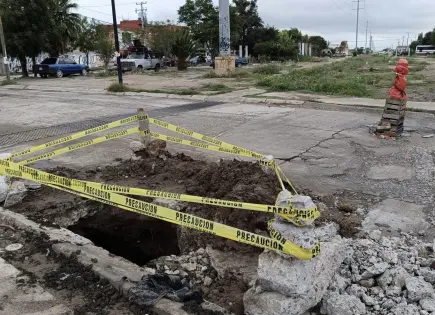 Intervendrán zanja abierta por Seduvop en El Sauzalito