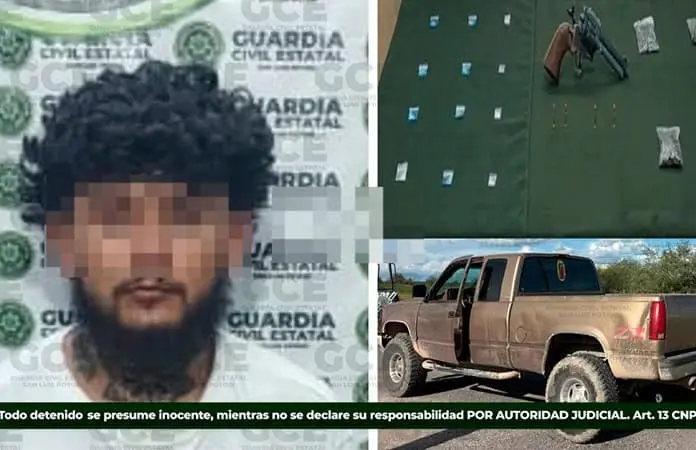 En Villa de Ramos, apresan a sujeto armado