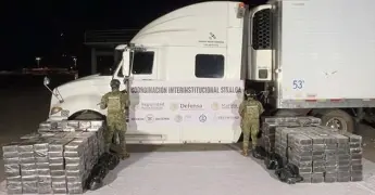 Incautan camión con 1.5 t de metanfetamina