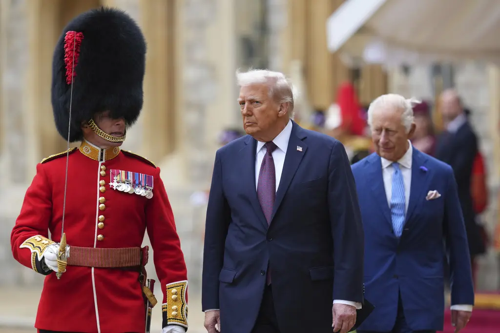 Cena de Estado en el Castillo Windsor durante la visita de Trump