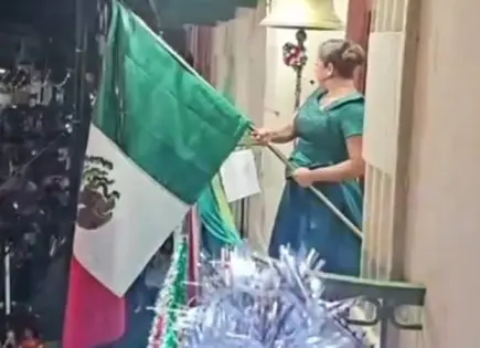 Pifias patrióticas, una bandera de cabeza