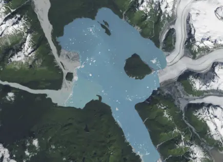 Descubren nueva isla en Alaska tras retroceso del glaciar Alsek