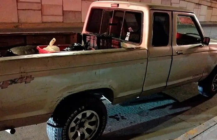 Conductora andaba en una camioneta robada