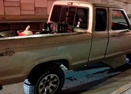 Conductora andaba en una camioneta robada