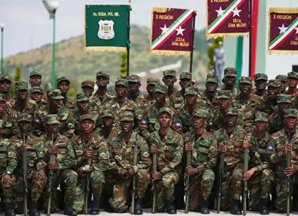 Finalizan militares haitianos práctica en México