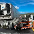 Trailero resulta herido durante un accidente carretero