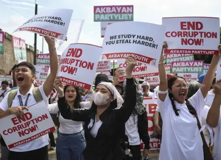 Protestas masivas en Filipinas contra corrupción