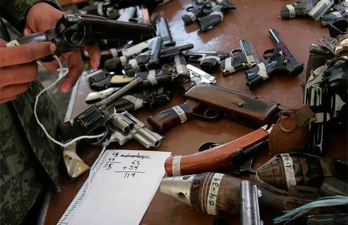 Aseguradas, mil 700 armas de fuego a células del crimen: SSPC