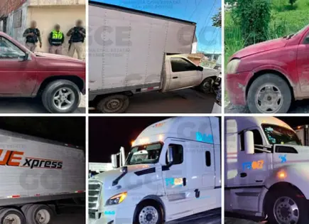 Recupera GCE seis vehículos robados