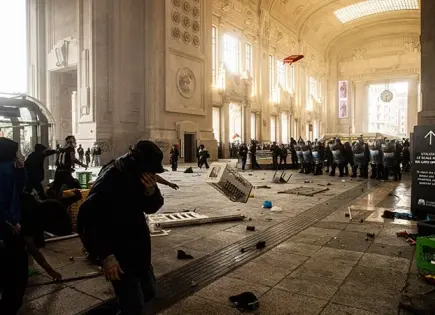 Italia, en huelga por Gaza