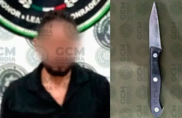 Vándalo es arrestado con arma prohibida