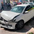 Accidente vial en Pedro Moreno deja fuertes daños Accidente vial en Pedro Moreno deja fuertes daños