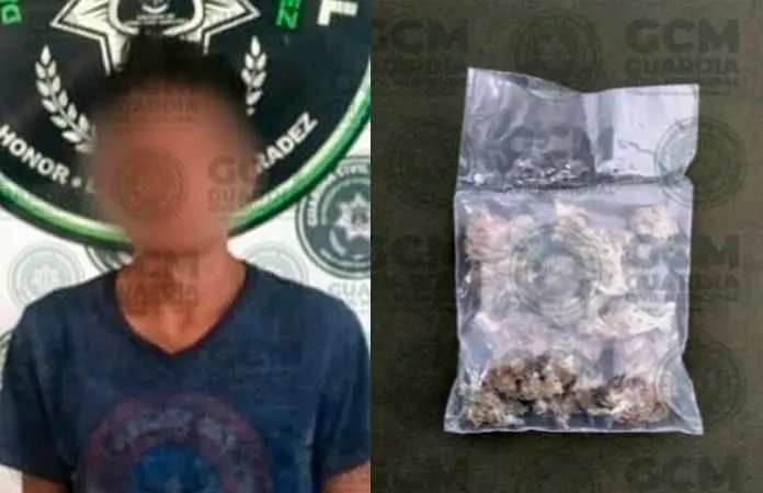 Con marihuana, encierran par de individuos