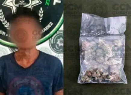 Con marihuana, encierran par de individuos