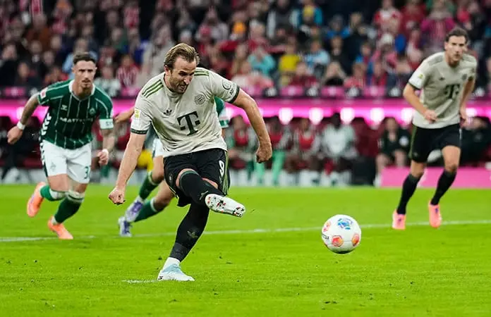 Anota Harry Kane su gol 100 para el Bayern