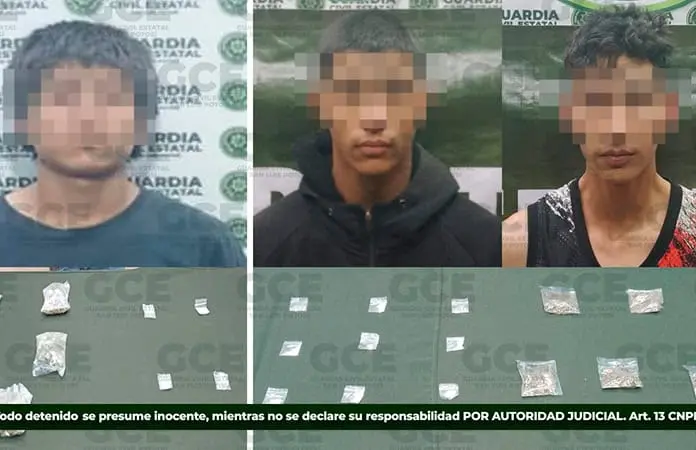 Capturan a tres con decenas de dosis en la capital y Santa María