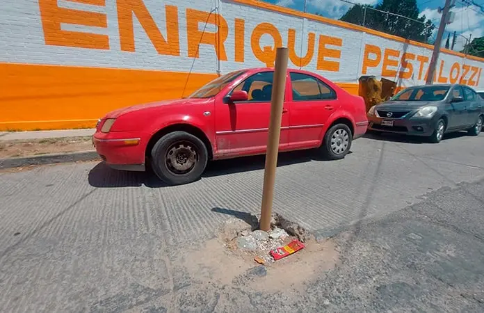 Reportan hundimiento en Col. Ind. Mexicana