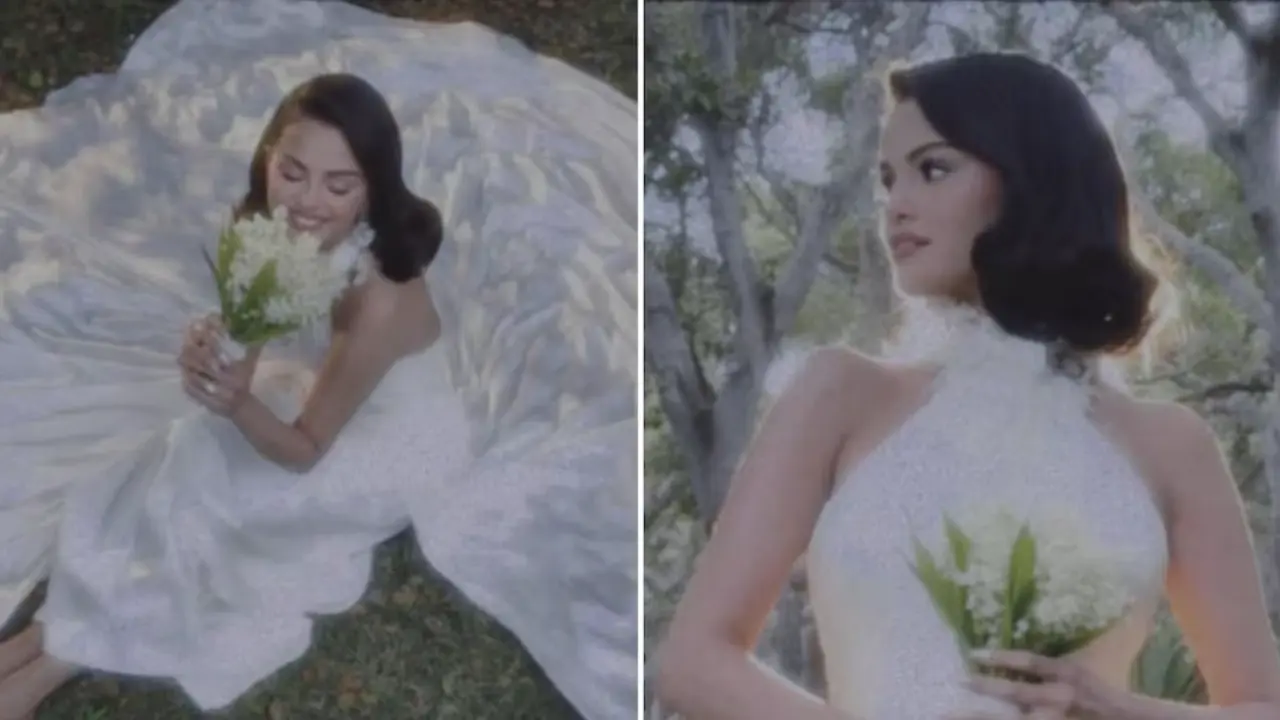 Selena Gómez deslumbra con vestido Ralph Lauren