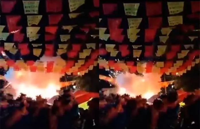 Explosión causó pánico en la feria