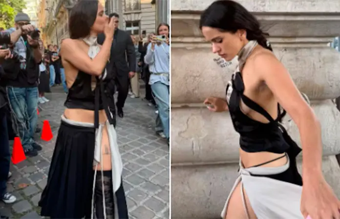 Rosalía deslumbra en la Semana de la Moda de París con un look sensual