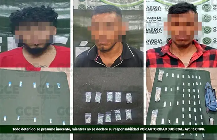 Capturan a tres “narcos” en distintos municipios