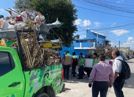Incendio en taller clandestino de pirotecnia deja dos heridos