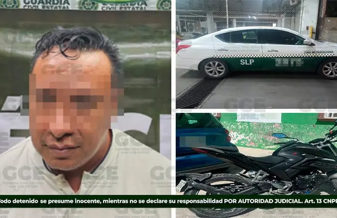 Individuo andaba en taxi recién robado