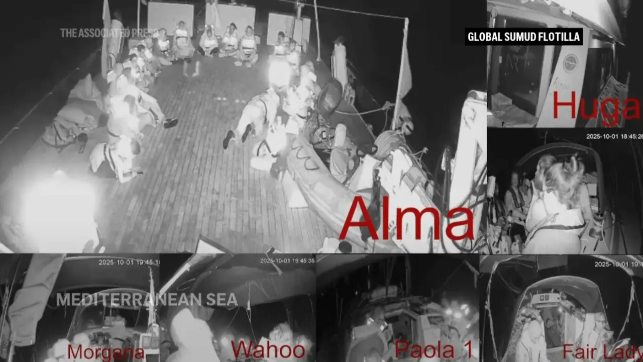 Greta Thunberg detenida por autoridades israelíes en Flotilla Global Sumud