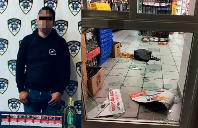 Capturan a hombre por robo a comercio