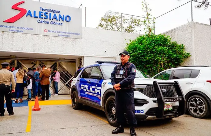 Despliegan presencia policial en el Salesiano