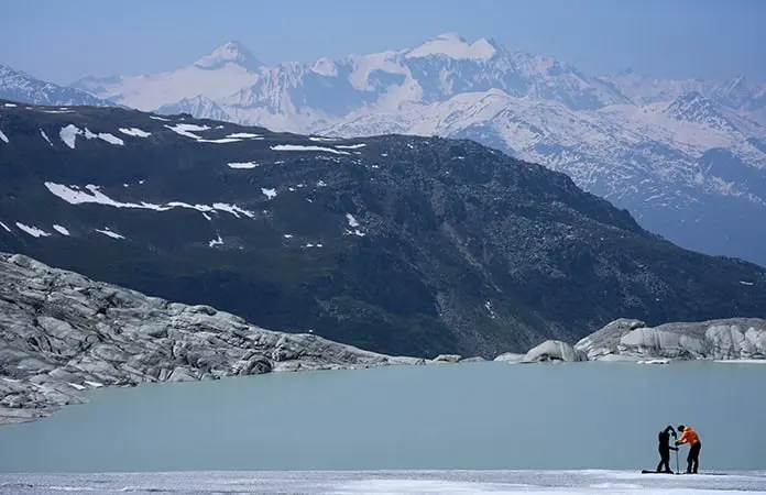 Los glaciares suizos se redujeron 3% este año