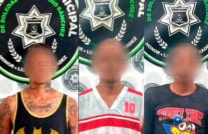 Con armas prohibidas, encierran a vándalos