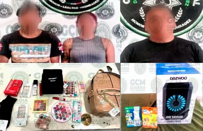 Sorprenden a tres farderos robando en tiendas de “Chole”
