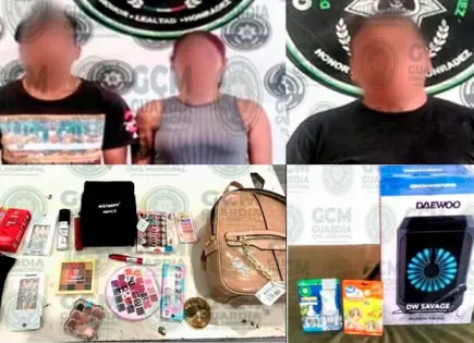 Sorprenden a tres farderos robando en tiendas de “Chole”