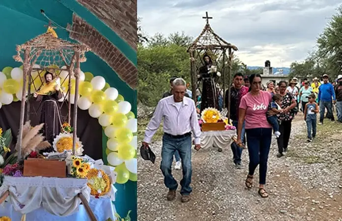 Peregrinación con imagen de Panchito