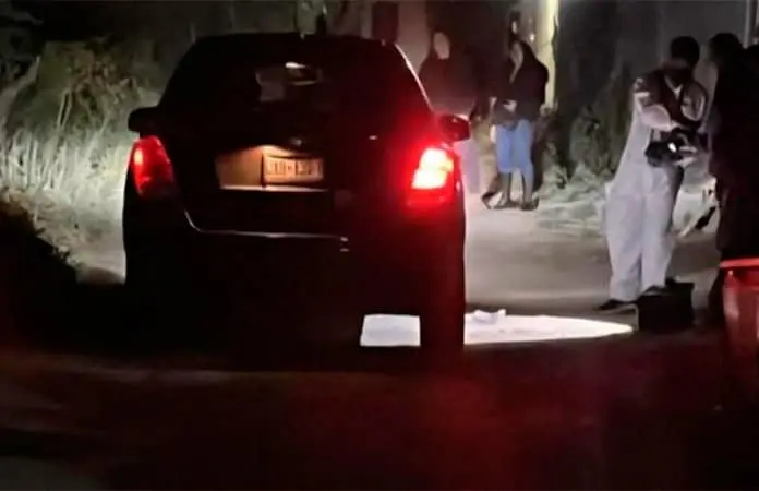 Camioneta asegurada por las autoridades.