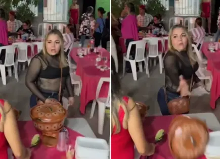 Mujer lanza cazuela con comida en Mazatlán; la apodan Lady hambreada