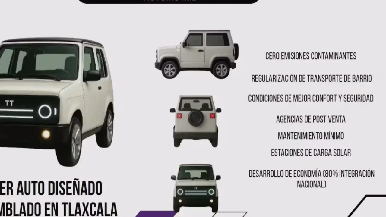Presentan auto eléctrico Totalmente Tlaxcalteca