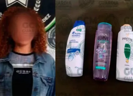 Supuesta fardera robaba en Bodega Aurrerá Supuesta fardera robaba en Bodega Aurrerá