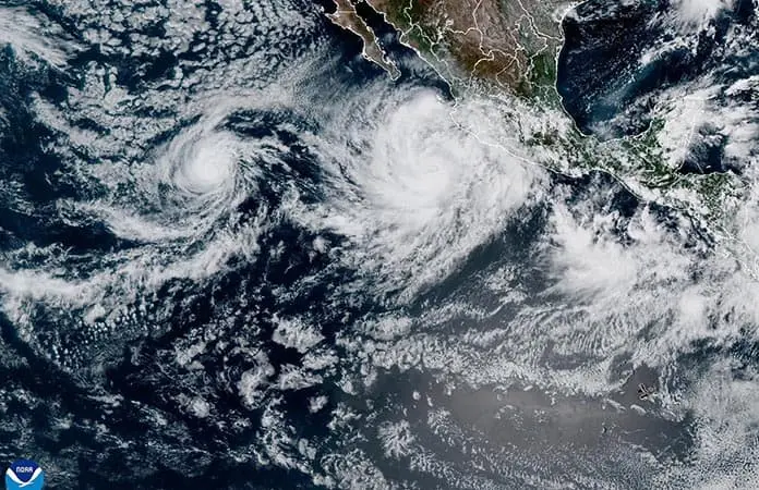 Hay alerta en 3 estados por huracán Priscilla