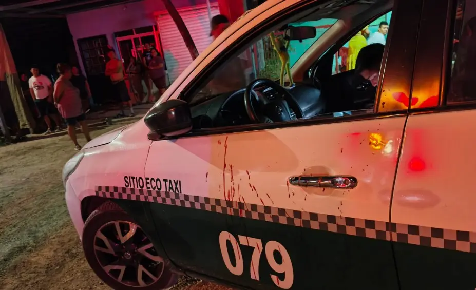 Taxista se enfrenta a asaltante y recibe un balazo en la mano